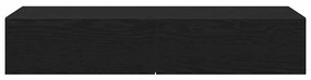 vidaXL Ράφι τοίχου με συρτάρια Μαύρο 100x36x19 cm Κατασκευασμένο ξύλο