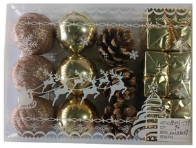 Σετ Χριστουγεννιάτικα στολίδια - 6cm - 12pcs - 231795-231795