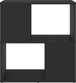 vidaXL Βιβλιοθήκη Μαύρη 60 x 24 x 63 εκ. από Επεξ. Ξύλο