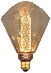 ΛΑΜΠΑ LED ΔΙΑΜΑΝΤΙ G125 3,5W Ε27 2000K 220-240V GOLD GLASS DIMMABLE 147-81824