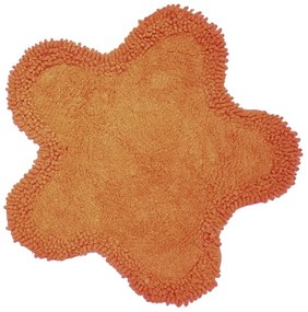 Ταπέτο Μπάνιου Μαργαρίτα Orange Viopros 50 x 50cm 100% Βαμβάκι