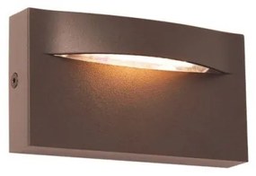 Απλίκα Φωτιστικό Τοίχου LED 9W 3000K IP65 13,7x7,5 Vita Viokef-4298201-Καφέ 4298201