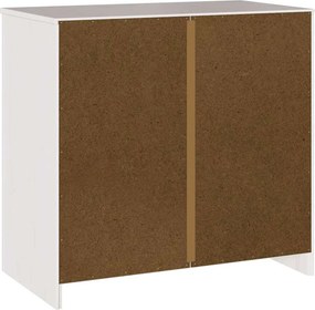 vidaXL Πλαϊνό γραφείο με συρτάρι Drammen Λευκό 79 x 43 x 75.5 εκ.