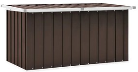 vidaXL Μπαούλο Αποθήκευσης Κήπου Καφέ 129 x 67 x 65 εκ.