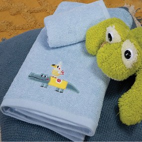 Πετσέτες Βρεφικές Funtastic (Σετ 2τμχ) Light Blue Nef-Nef Towels Set 70x140cm 100% Cotton