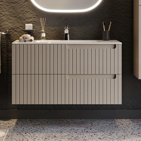 Πάγκος ENZA Μπεζ MDF 18mm Λάκα 100 3SENZ100BEFM 101x46.5x52cm 3SENZ100BEFM