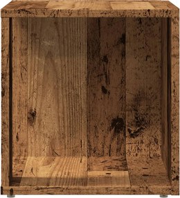 vidaXL Side Table 33 x 33 x 34 cm Engineered wood Παλαιωμένο ξύλο