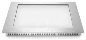 Χωνευτό Φωτιστικό Τετράγωνο LED 18W 6500Κ PANAGOULAS 05-100355-10 Ασημί