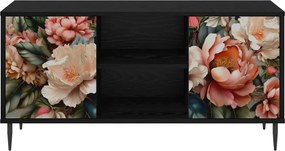 vidaXL Ντουλάπι TV BORNE 102 x 33 x 51 εκ Μαύρη Δρυς