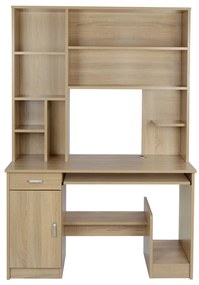 ΓΡΑΦΕΙΟ ΜΕ ΒΙΒΛΙΟΘΗΚΗ-ΡΑΦΙΕΡΑ STATUS HM2032.02 SONOMA 120X55X182