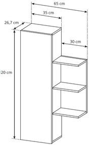 Σύνθετο σαλονιού Oak-Leuko Fusiko