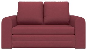 vidaXL Κρεβάτι καναπές Μπορντό 148 x 71 x 83 εκ. ύφασμα