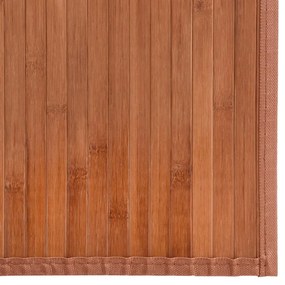 vidaXL Χαλί Ορθογώνιο Καφέ 60 x 200 εκ. Μπαμπού