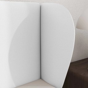 vidaXL Αυτί Κεφαλής Λευκό 40 x 23 x 6 εκ PVC