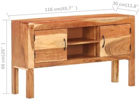 vidaXL Μπουφές 116 x 30 x 66 εκ. από Μασίφ Ξύλο Ακακίας