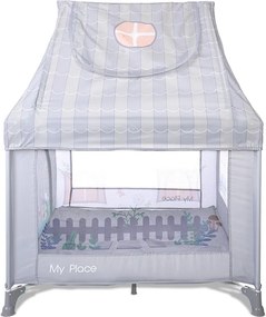 PLAYPEN MY PLACE WITH ROOF GREY