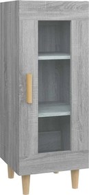vidaXL Ντουλάπι Γκρι Sonoma 34,5x34x90 εκ. από Επεξεργασμένο Ξύλο