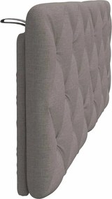 vidaXL Μαξιλάρι για Κεφαλάρι Taupe 120 εκ. Υφασμάτινο