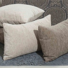 Διακοσμητικό Μαξιλάρι (Με Γέμιση) Solid 301 Ivory Teoran 65Χ65 65x65cm Acrylic, Polyester