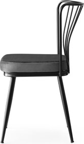 Καρέκλα 4τμχ Μαύρο YILDIZ 43x42x82