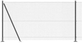 vidaXL Στύλος Περιφράξεων Γκρι 10 x 1,2 μ (16 x 16 mm πλέγμα)