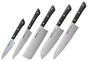 Μαχαίρια Harakiri SHR-0250B (Σετ 5τμχ) Black Samura Stainless Steel