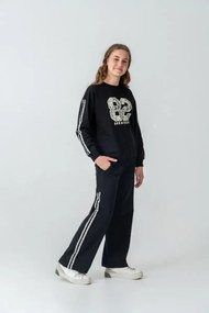 Stewehome Σετ φόρμας κοριτσιού με τύπωμα από πλεκτό ύφασμα (8-9 ετών)