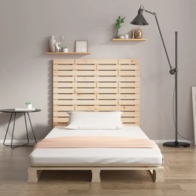 vidaXL Κεφαλάρι Επιτοίχιο 141 x 3 x 91,5 εκ. από Μασίφ Ξύλο Πεύκου