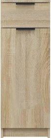 vidaXL Ντουλάπι Μπάνιου Sonoma Δρυς 32x33,5x90 εκ. Επεξεργασμένο Ξύλο