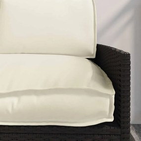 vidaXL Σετ μαξιλαριών Ύφασμα Όξφορντ Κρεμ 120 x 50 x 52 εκ.