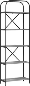 vidaXL Ράφι Βιβλίων 5 επιπέδων 60 x 30 x 183 εκ Επεξεργασμένο ξύλο