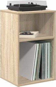 vidaXL Ντουλάπι δίσκων βινυλίου Sonoma Δρυς 38 x 33 x 61 εκ