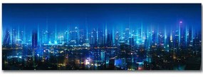 Πίνακας Καμβάς Με Φως Led 254LED4475 90x30cm Multi Wallity Οριζόντιοι Ξύλο, Καμβάς