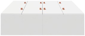 vidaXL Κρεβάτι Αποθήκευσης Λευκό 120x200 εκ