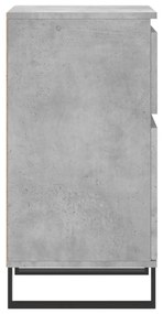 Συρταριέρα Γκρι Σκυροδ. 40 x 35 x 70 εκ. από Επεξεργασμένο Ξύλο - Γκρι