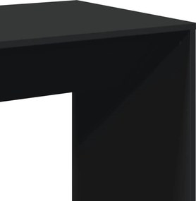 vidaXL Τραπέζι Μπαρ Μαύρο 51x50x103,5 εκ. Επεξ. Ξύλο