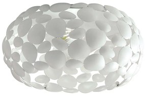 Φωτιστικό Οροφής - Πλαφονιέρα Dioniso I-DIONISO-PL35-BCO 2xE27 Φ35cm 16cm White Luce Ambiente Design Metal