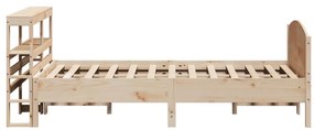 vidaXL Σκελετός Κρεβατιού Χωρίς Στρώμα 120x200 εκ Μασίφ Ξύλο Πεύκου