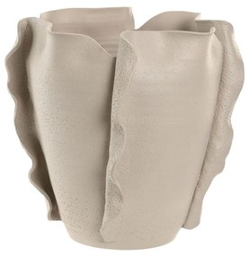 Βάζο Home ESPRIT Λευκό Κεραμικά Στυλ χειροτεχνίας Σύγχρονη 33 x 33 x 32 cm