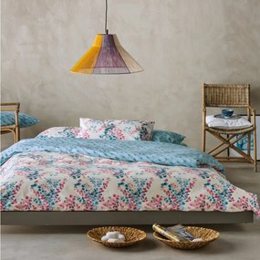 Κουβερλί Amanda 29 Blue-Pink Kentia Υπέρδιπλο 220x240cm 100% Βαμβάκι