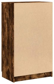 vidaXL Παπουτσοθήκη Καπνιστή Δρυς 59x35x100 εκ. από Επεξεργασμένο Ξύλο