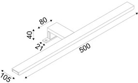 Επιτοίχιο Φωτιστικό LED Voir