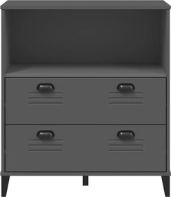 vidaXL Βιβλιοθήκη VIKEN Ανθρακί Γκρι 80x40x90 εκ. από Επεξεργ. Ξύλο