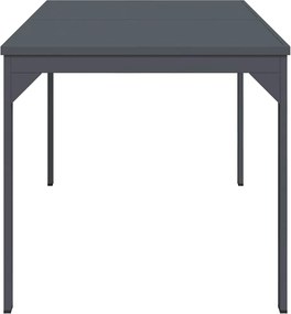 vidaXL Τραπέζι Patio Ανθρακί 180 x 80 x 74 cm