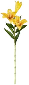Τεχνητό Λουλούδι Lily 21311 72cm Yellow-Green GloboStar Ύφασμα