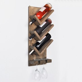 Θήκη Κρασιών Ξύλινο NOGRO 22x11x60