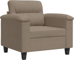 vidaXL Πολυθρόνα Taupe 60 εκ. από Ύφασμα Μικροϊνών