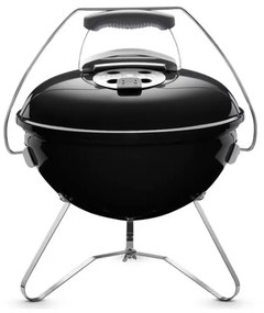 Φορητή ψησταριά κάρβουνου Weber 1121004 Smokey Joe, 37cm, Εμαγιέ, Λαβή με προστασία θερμότητας, Κλείδωμα καπακιού tuck-n-carry, Μαύρο