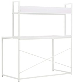 vidaXL Γραφείο Υπολογιστή Λευκό 120 x 60 x 138 εκ.