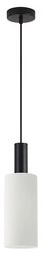 SE21-BL-4-GL3 ADEPT TUBE Black Pendant White Glass+